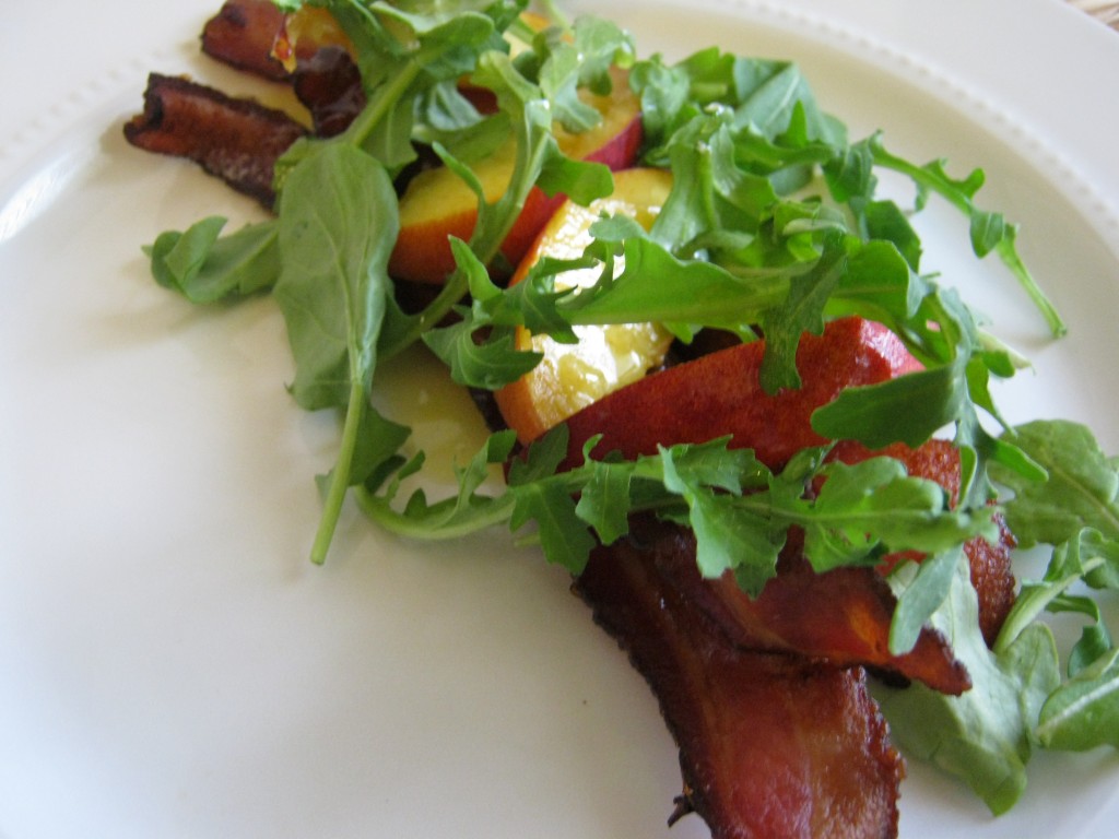 Bacon Peach Salad 016