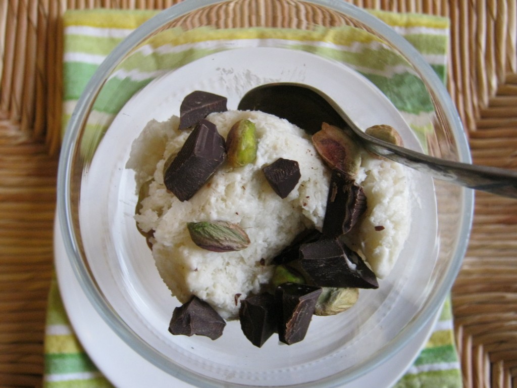 Pina Colada Ice Cream with Pistachios 007