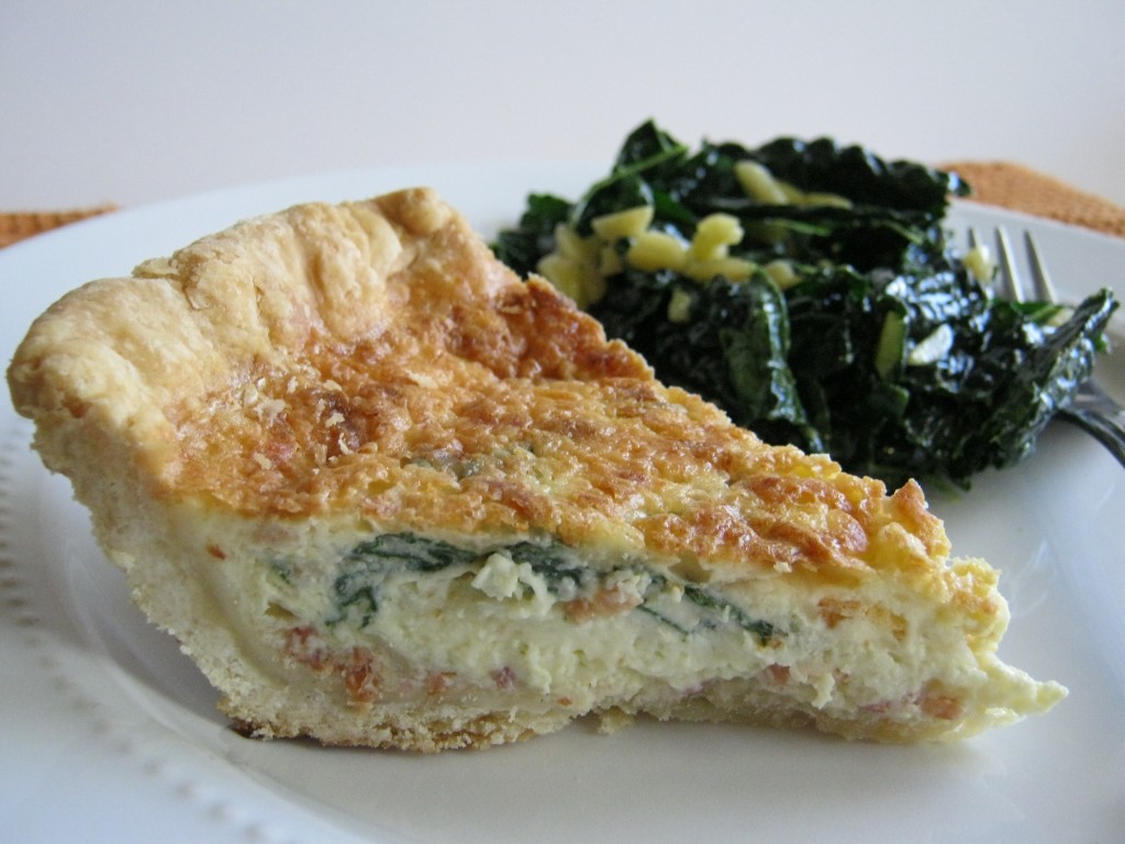 Quiche Lorraine with Kale Salad 002