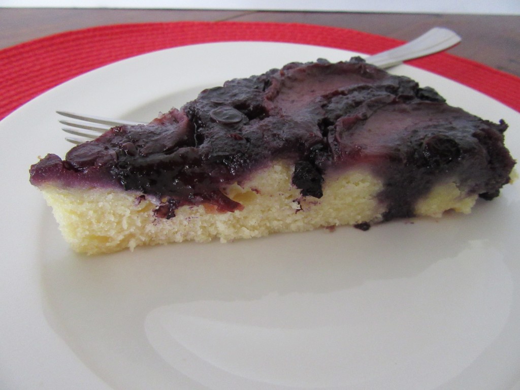 Blueberry Peach Upside Down Cake 015